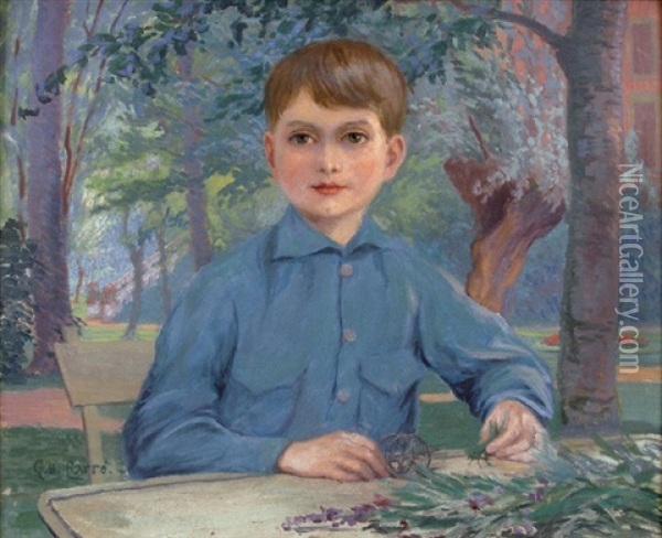 Portrait De Jeune Garcon Oil Painting - Georges Henri Carre