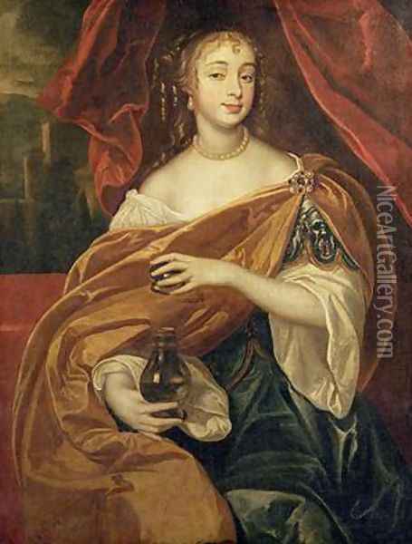Portrait of Barbara Villiers Duchess of Cleveland 1640-1709 Oil Painting - Sir Peter Lely