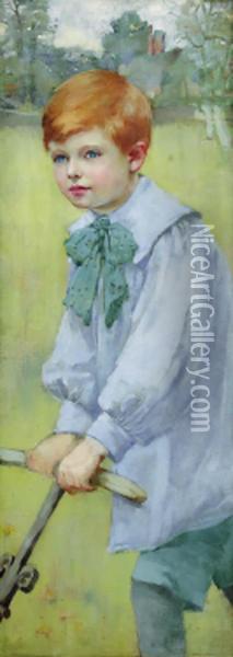 Portrait Of Meredith Frampton Oil Painting - Christabel Annie Cockerell