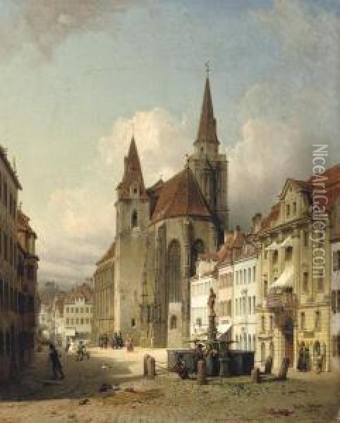 Markgrat Georg Well, Ansbach Oil Painting - Michael Neher
