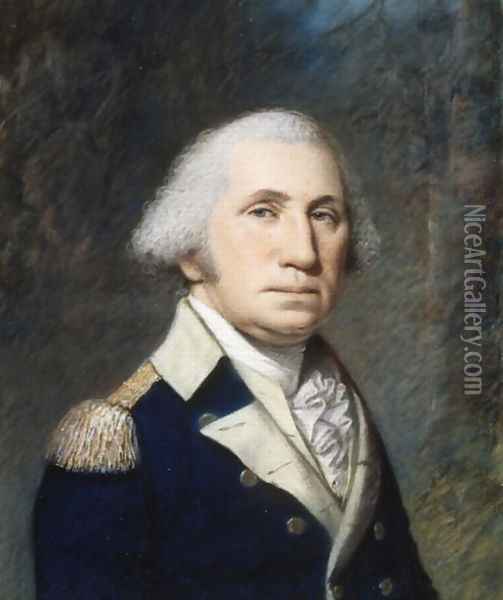 Portrait of George Washington, 1796-97 Oil Painting - James Sharples