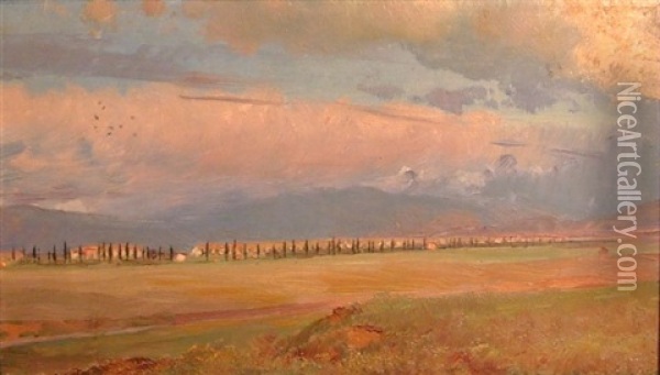 Campagna Romana An Der Via Appia Oil Painting - Alexander Kips