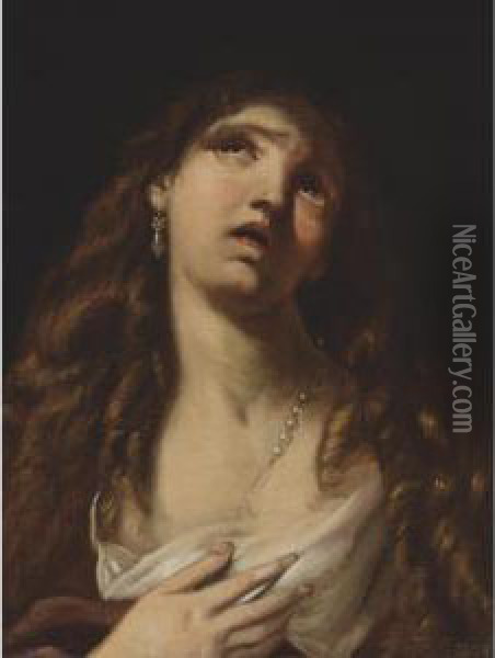 Mary Magdalene Oil Painting - Giacinto Brandi