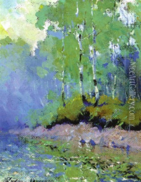 Summer Landscape Oil Painting - Sydney Mortimer Laurence