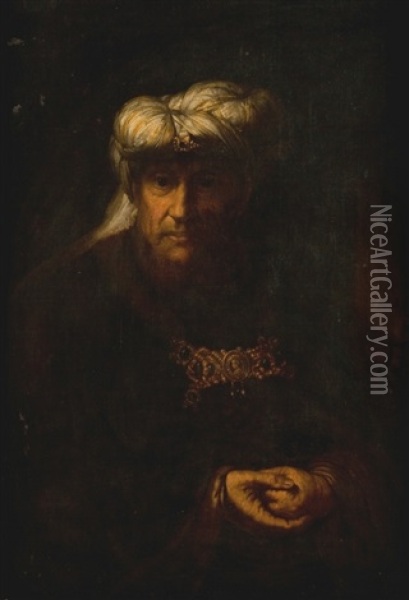 Il Re Lebbroso Uzzia (leper King Uzziah) Oil Painting -  Rembrandt van Rijn