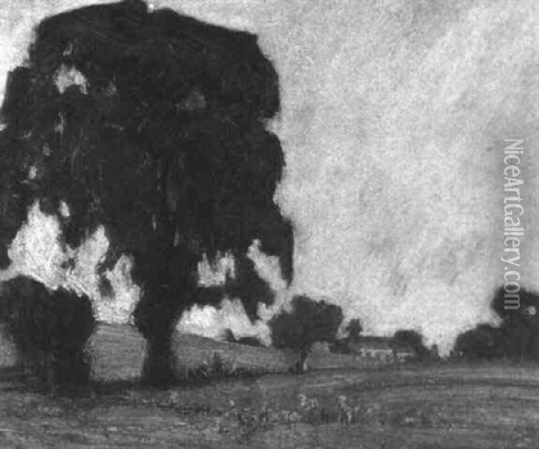 Trees At Thornhill Oil Painting - James Edward Hervey MacDonald