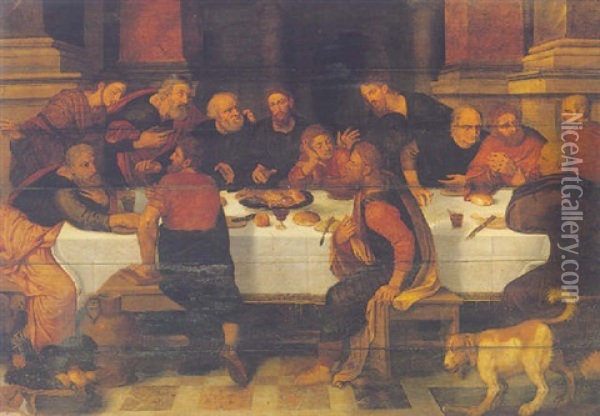 The Last Supper Oil Painting - Willem Key