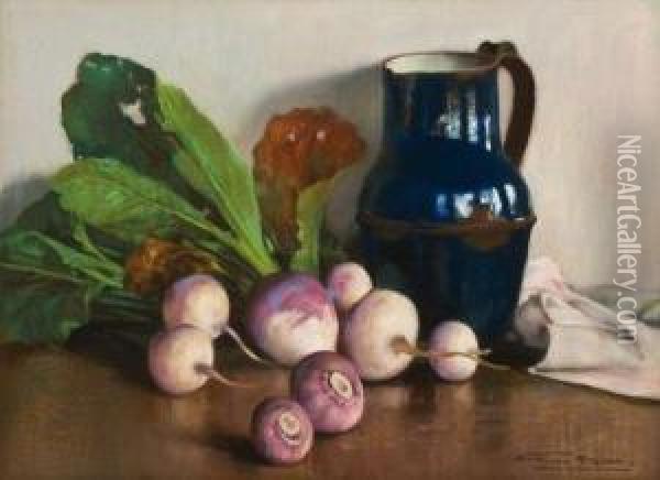 Les Navets Oil Painting - Firmin Baes