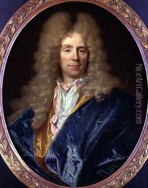 Portrait of Michel Begon the Younger Oil Painting - Hyacinthe Rigaud
