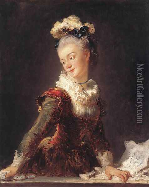 Marie-Madeleine Guimard (Fanciful Figure) 1769 Oil Painting - Jean-Honore Fragonard