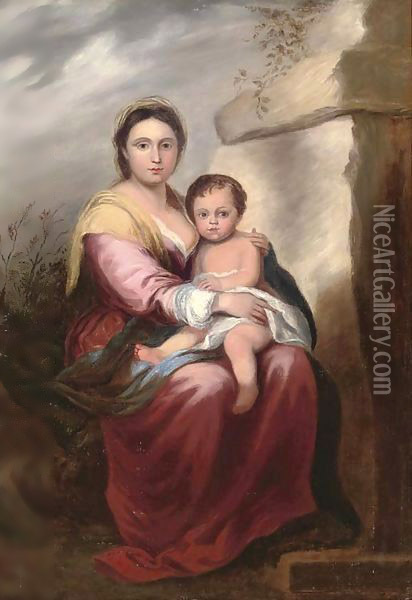 The Madonna and Child Oil Painting - Bartolome Esteban Murillo