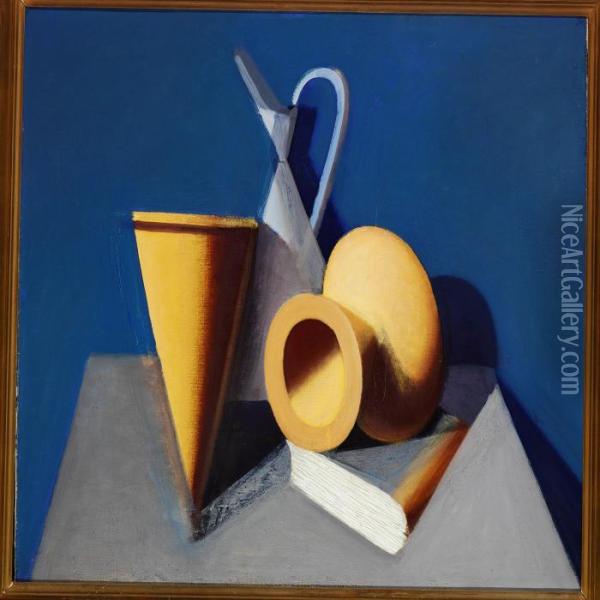 Still Life With Pitcher Oil Painting - Vilhelm Lundstrom