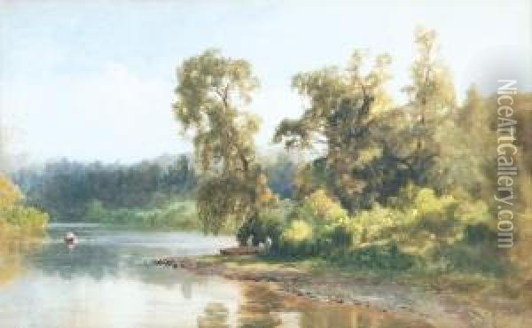 Humber River Near Toronto, Canada Oil Painting - Lucius Richard O'Brien