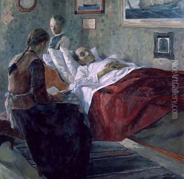 Resignation, 1895 Oil Painting - Carl Wilhelm Wilhelmson
