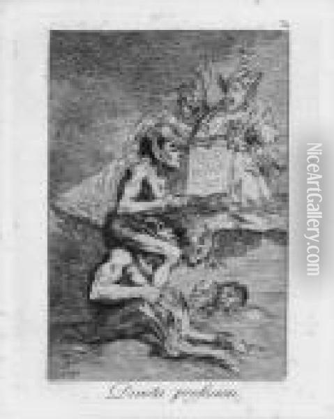 Devota Profesion Oil Painting - Francisco De Goya y Lucientes