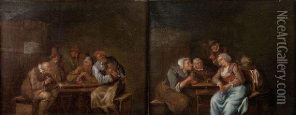 Interieurs De Taverne Oil Painting - Egbert Jaspersz. van, the Elder Heemskerck
