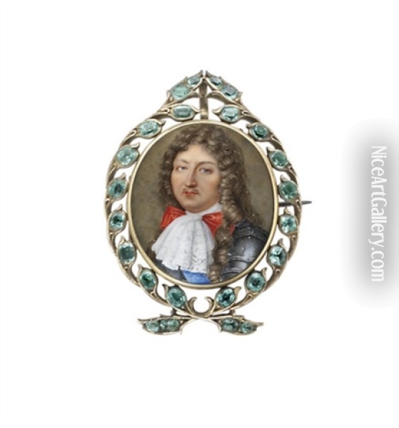 King Louis Xiv Of France Oil Painting - Jean Petitot the Elder