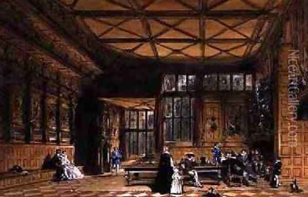 Interior of the Great Hall 1849 Oil Painting - Joseph Nash