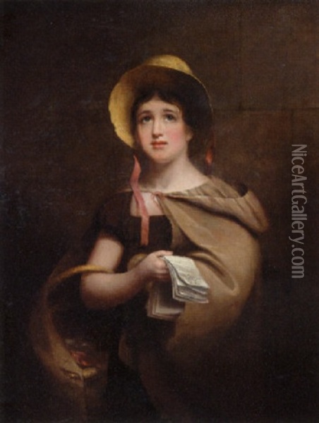 Selling Poems Oil Painting - William Mulready