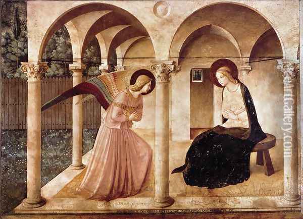 The Annunciation 3 Oil Painting - Giotto Di Bondone