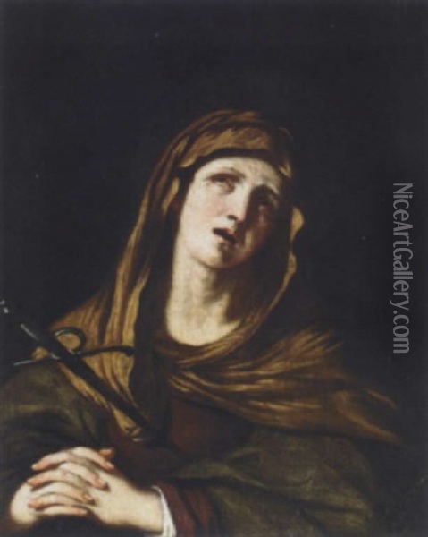 Mater Dolorosa Oil Painting - Benedetto Gennari the Elder