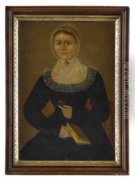 Portrait Of Elizabeth Wise Chandler Oil Painting - Joshua Johnson