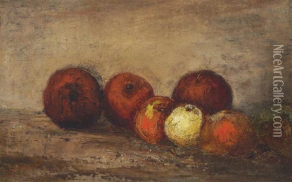 Pommes Oil Painting - Gustave Courbet