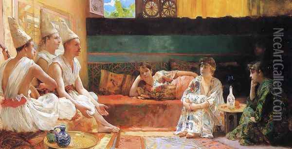 The Calenders Oil Painting - Henry Siddons Mowbray