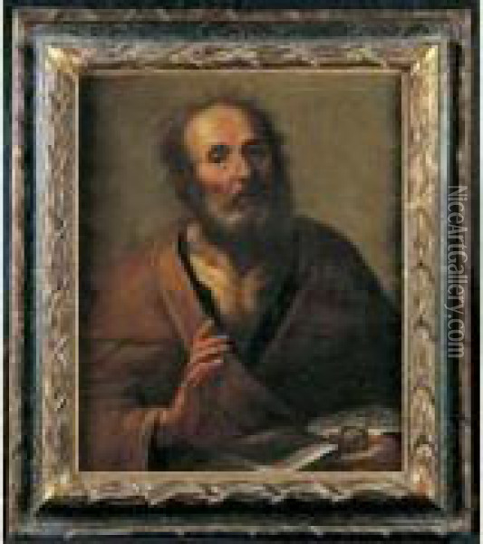Saint Pierre Oil Painting - Pietro Della Vecchio
