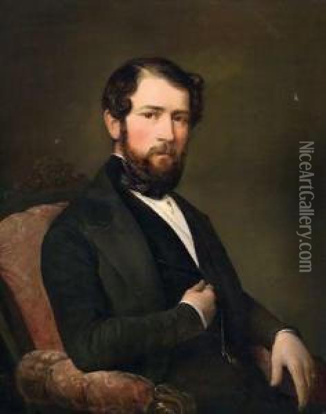 Portrait Des Herrn Joseph Obrist Oil Painting - Theodor Petter