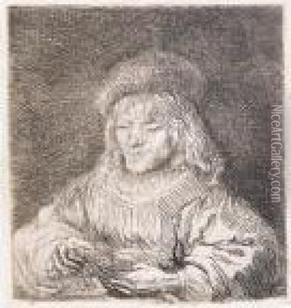 The Card Player. Oil Painting - Rembrandt Van Rijn