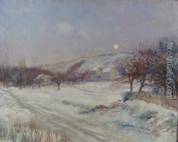 Winter Landscape Oil Painting - Paul Vogler