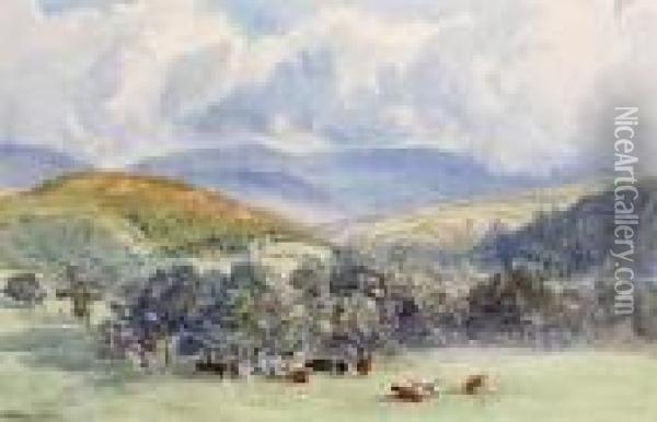 Mountain Landscape Oil Painting - Henry Moore
