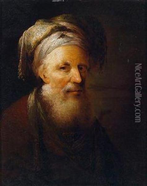Ein Orientalischgekleideter Bartiger Mann Oil Painting - Christian Wilhelm Ernst Dietrich