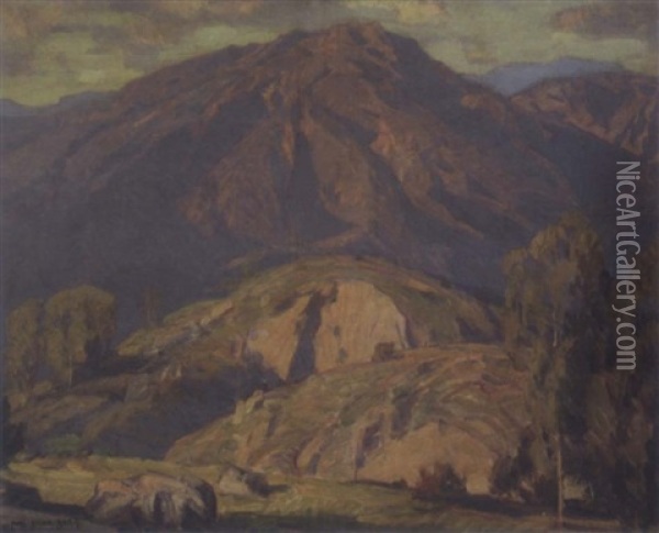 The Glory Of The Mountain Oil Painting - Carl Oscar Borg