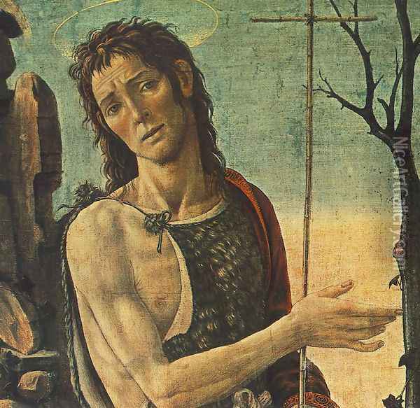 St John The Baptist (detail) Oil Painting - Jacopo Del Sellaio