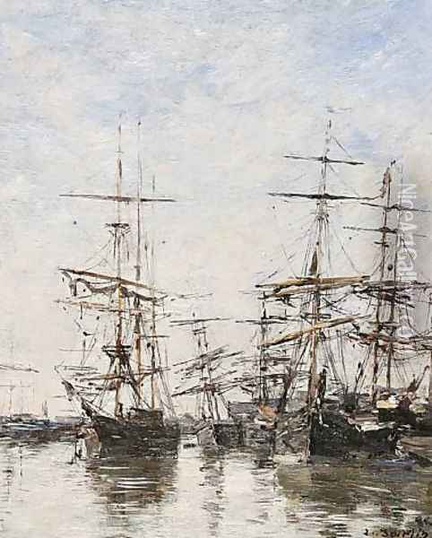 Le Port 1886 Oil Painting - Eugene Boudin