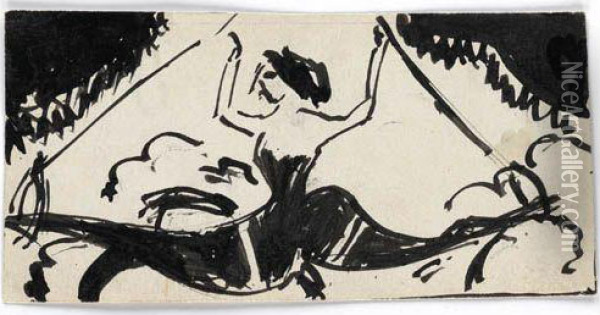 Akrobat Oil Painting - Ernst Ludwig Kirchner