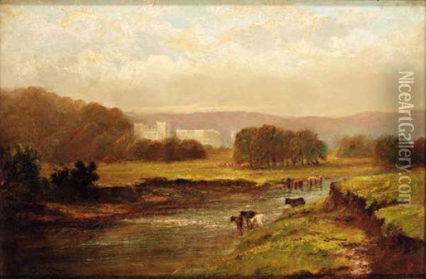 Chatsworth House, Derbyshire Oil Painting - George Turner