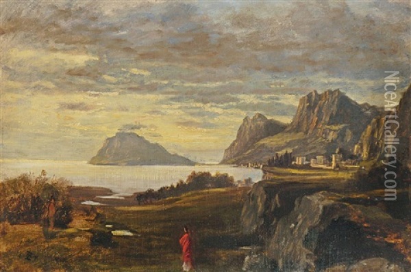 Erinnerung An Korfu Oil Painting - Albert Lang