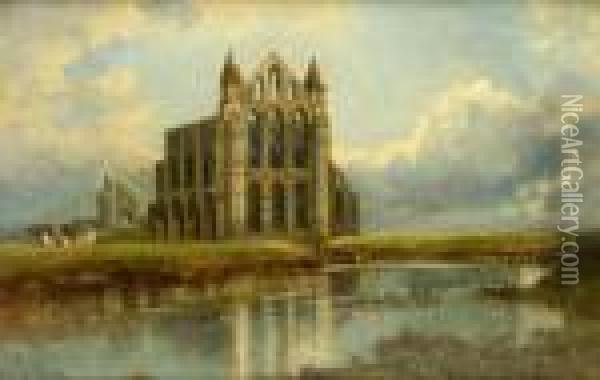 Whitby Abbey Oil Painting - John Syer