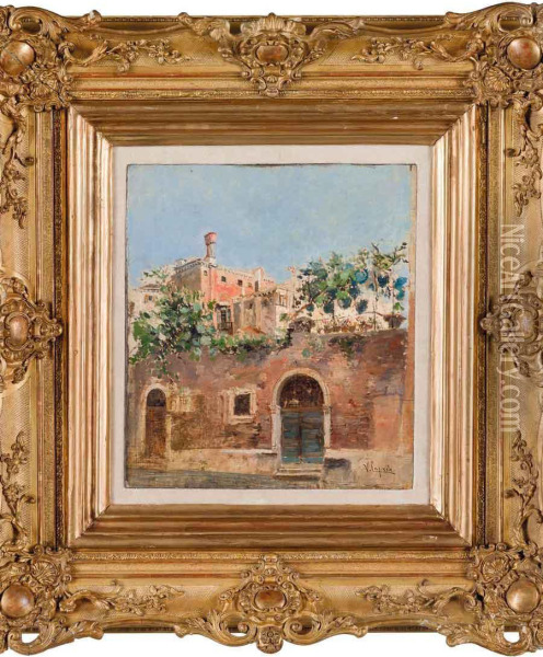 Venezia Oil Painting - Vincenzo Caprile