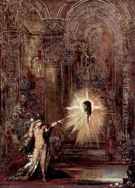 The appearance (Salomé and the head of John the Baptist) Oil Painting - Gustave Moreau
