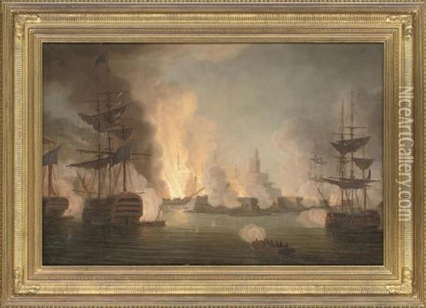 Defending The Fort Oil Painting - James Hardy