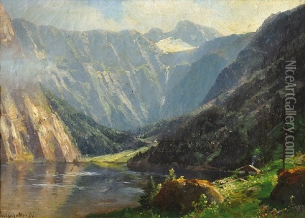 Podhorske Jezero Oil Painting - Karl Schultze