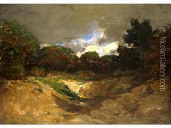 :paysage Au Vallon Oil Painting - Aime Ponson