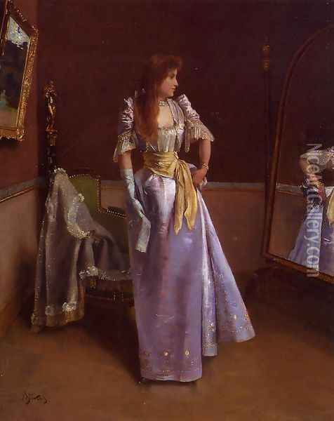 Ready for the Ball Oil Painting - Alfred Stevens