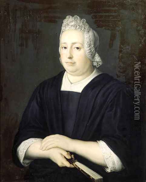Portrait of a lady Oil Painting - Martinus De La Court