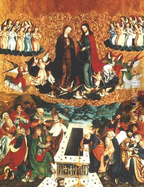 Assumption of the Holy Virgin Mary Oil Painting - Francis of Sieradz