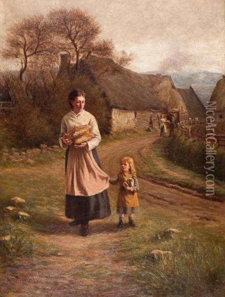 Mother & Child Oil Painting - William Murray Mackenzie